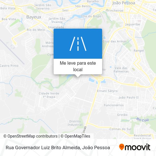 Rua Governador Luiz Brito Almeida mapa