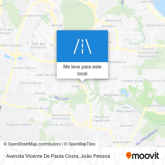 Avenida Vicente De Paula Costa mapa