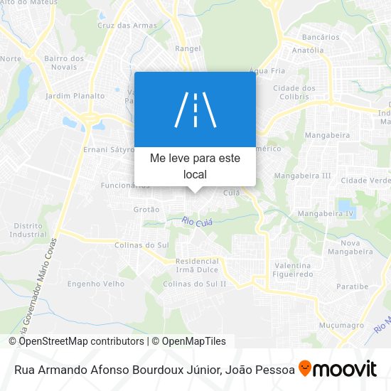 Rua Armando Afonso Bourdoux Júnior mapa