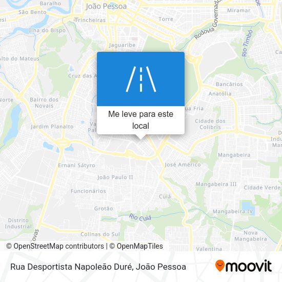 Rua Desportista Napoleão Duré mapa