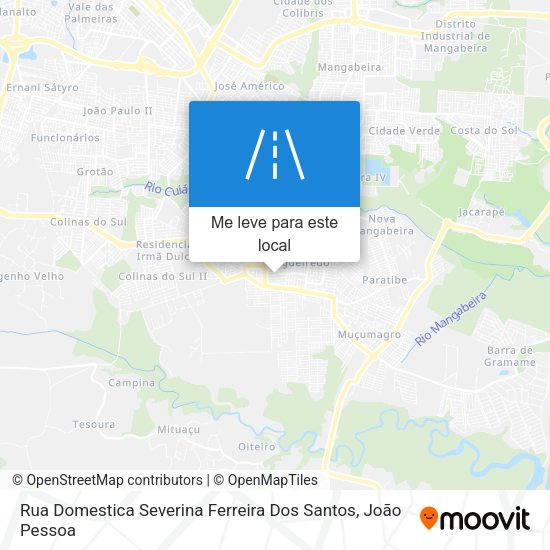 Rua Domestica Severina Ferreira Dos Santos mapa