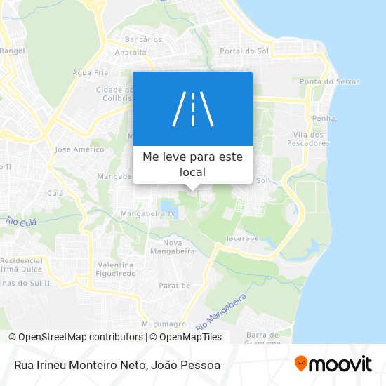 Rua Irineu Monteiro Neto mapa