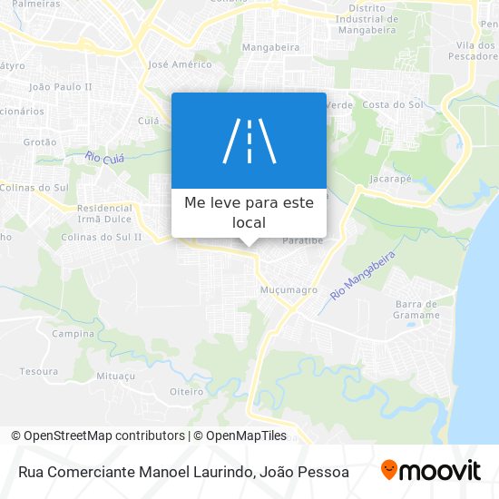 Rua Comerciante Manoel Laurindo mapa