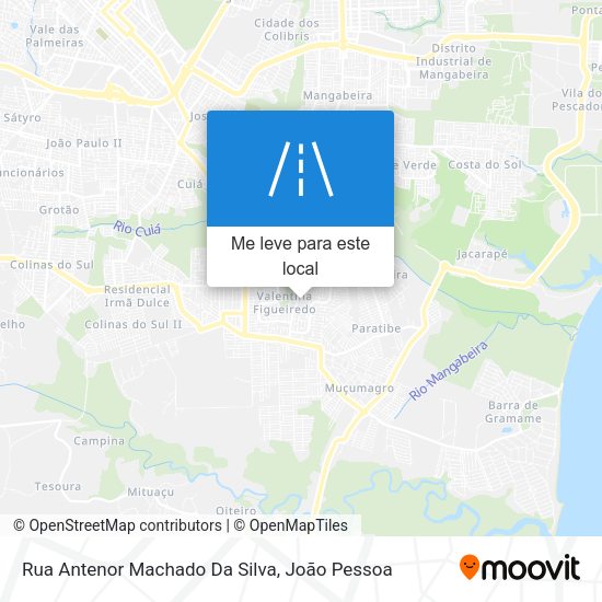 Rua Antenor Machado Da Silva mapa