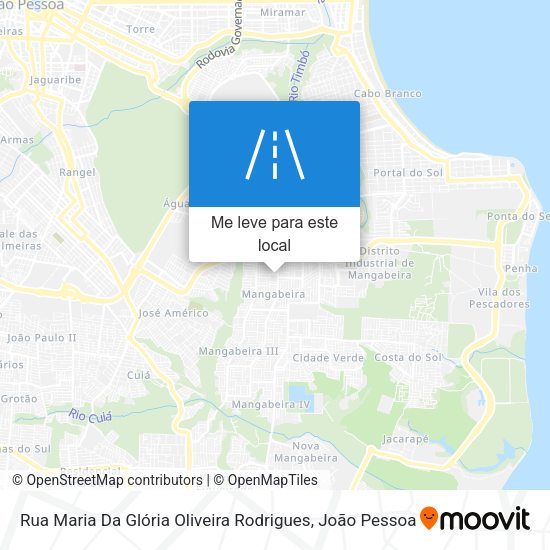 Rua Maria Da Glória Oliveira Rodrigues mapa