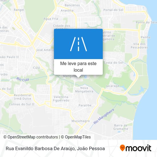 Rua Evanildo Barbosa De Araújo mapa