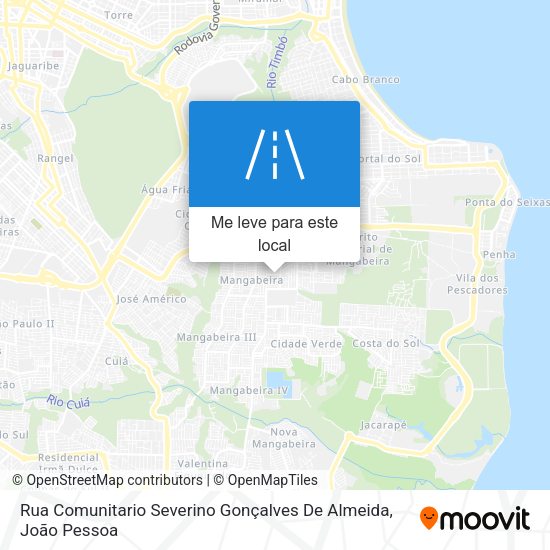 Rua Comunitario Severino Gonçalves De Almeida mapa