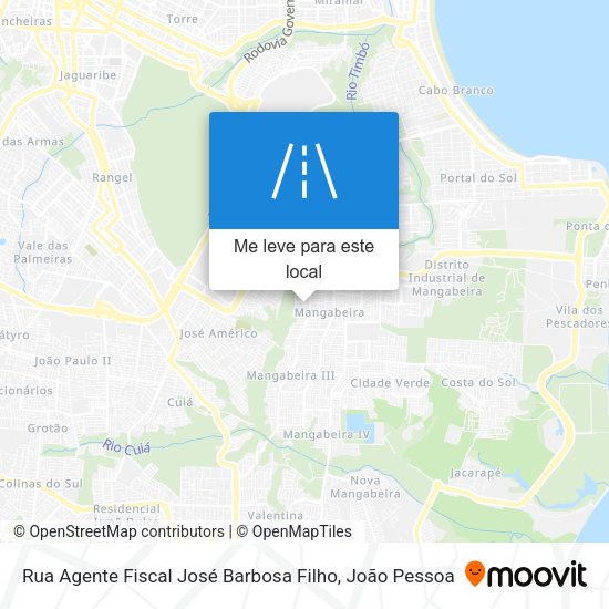 Rua Agente Fiscal José Barbosa Filho mapa