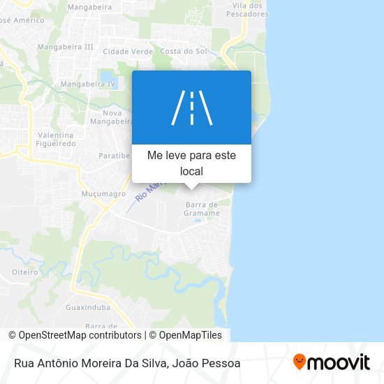 Rua Antônio Moreira Da Silva mapa