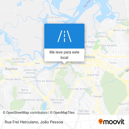 Rua Frei Herculano mapa