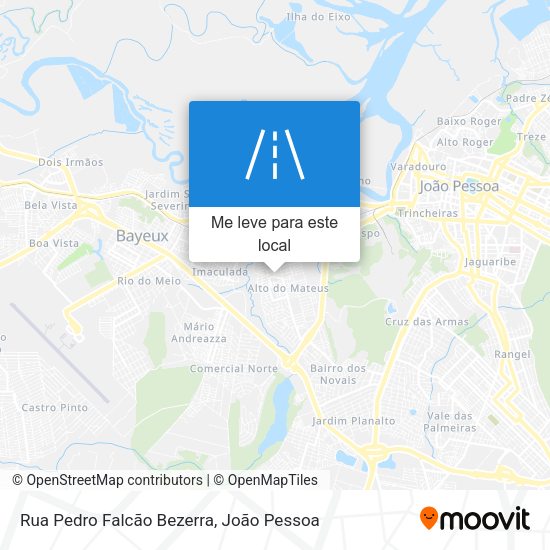 Rua Pedro Falcão Bezerra mapa