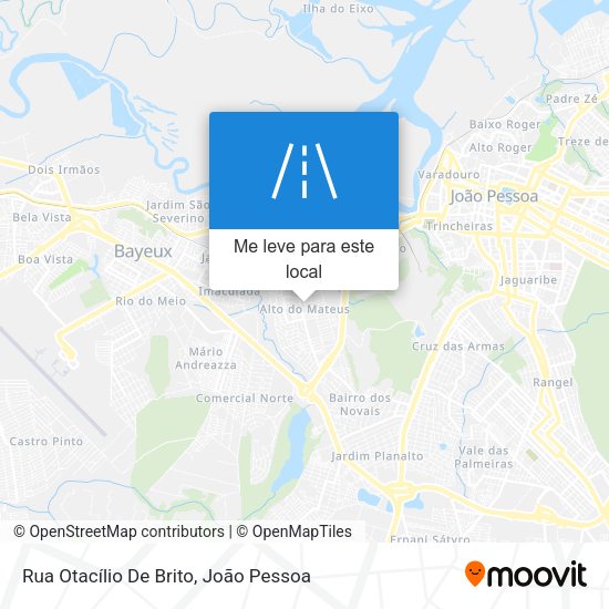 Rua Otacílio De Brito mapa