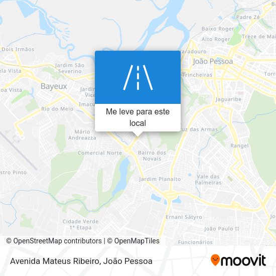 Avenida Mateus Ribeiro mapa