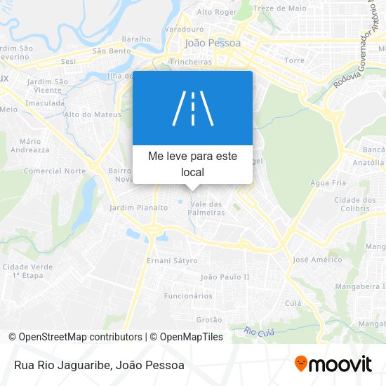 Rua Rio Jaguaribe mapa