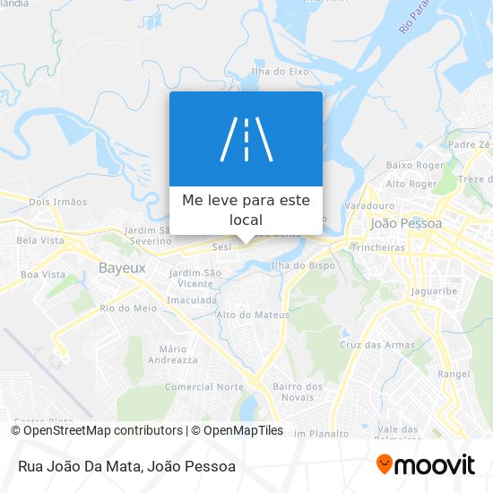 Rua João Da Mata mapa