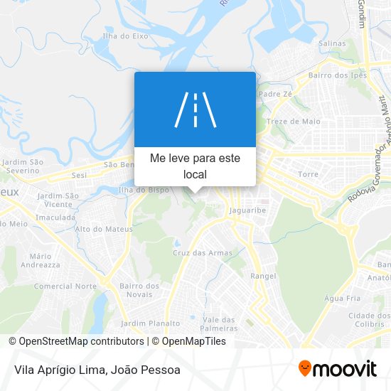 Vila Aprígio Lima mapa