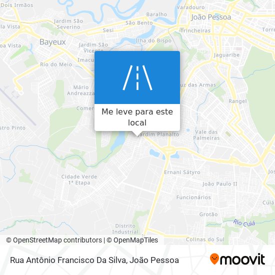 Rua Antônio Francisco Da Silva mapa