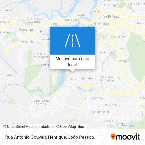 Rua Antônio Gouveia Henrique mapa