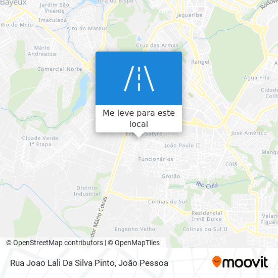Rua Joao Lali Da Silva Pinto mapa