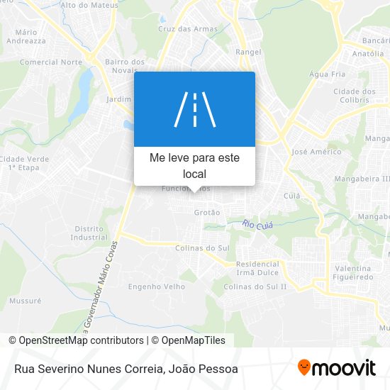 Rua Severino Nunes Correia mapa