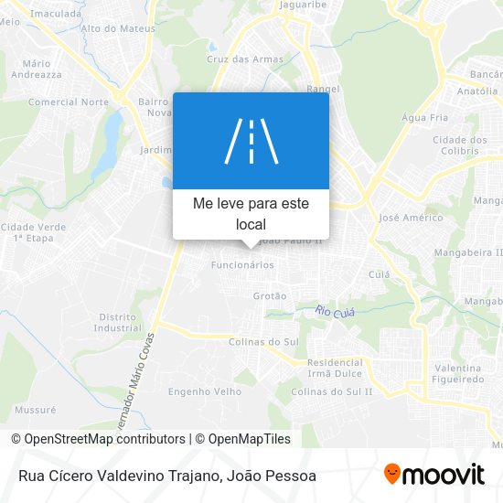 Rua Cícero Valdevino Trajano mapa