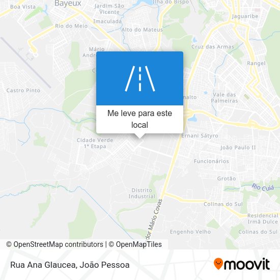 Rua Ana Glaucea mapa