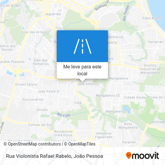 Rua Violonista Rafael Rabelo mapa