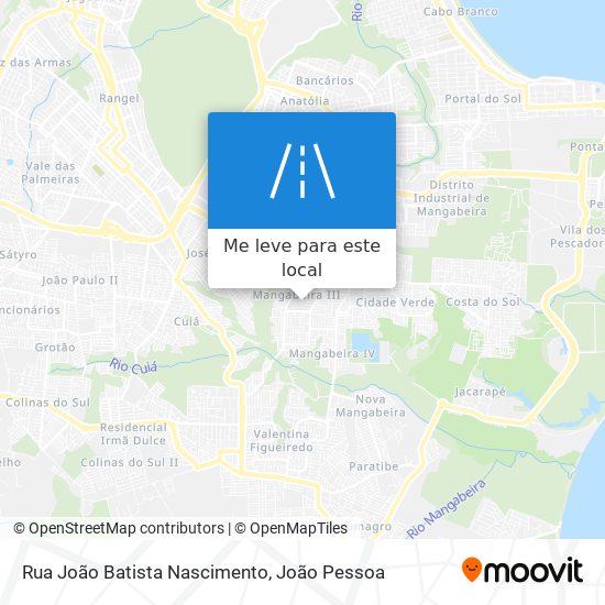 Rua João Batista Nascimento mapa