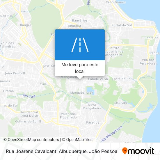 Rua Joarene Cavalcanti Albuquerque mapa