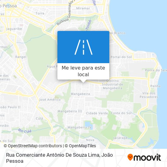 Rua Comerciante Antônio De Souza Lima mapa