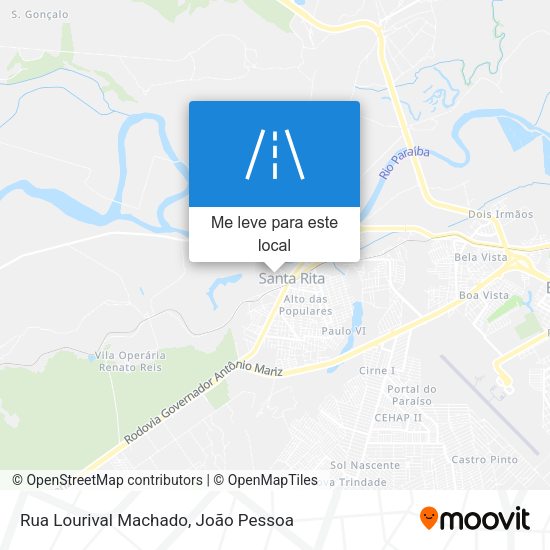Rua Lourival Machado mapa