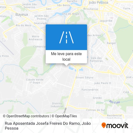 Rua Aposentada Josefa Freires Do Ramo mapa
