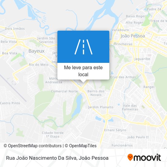 Rua João Nascimento Da Silva mapa