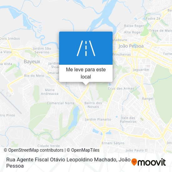 Rua Agente Fiscal Otávio Leopoldino Machado mapa