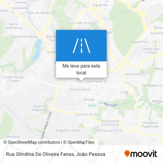 Rua Olindina De Oliveira Fanas mapa