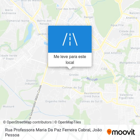 Rua Professora Maria Da Paz Ferreira Cabral mapa