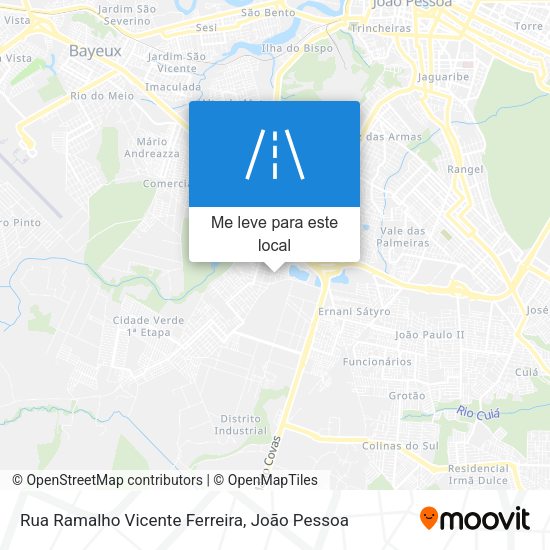 Rua Ramalho Vicente Ferreira mapa