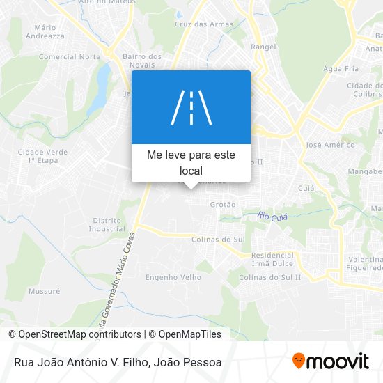 Rua João Antônio V. Filho mapa