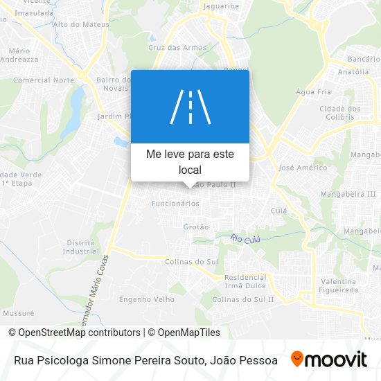 Rua Psicologa Simone Pereira Souto mapa