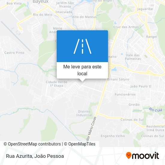 Rua Azurita mapa