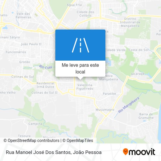 Rua Manoel José Dos Santos mapa