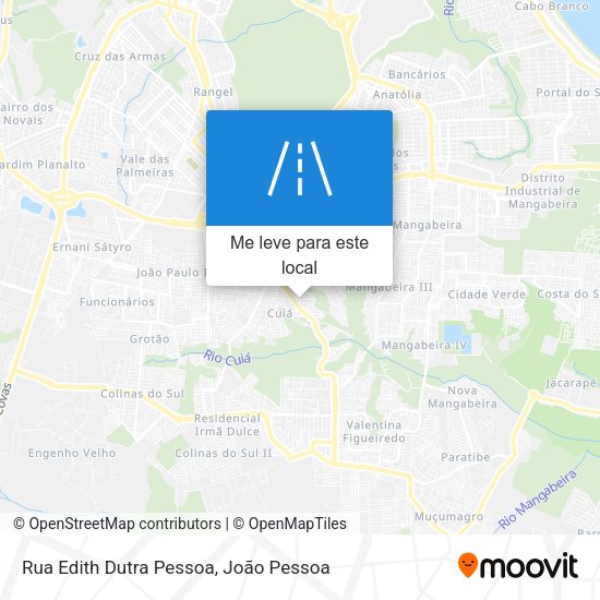 Rua Edith Dutra Pessoa mapa