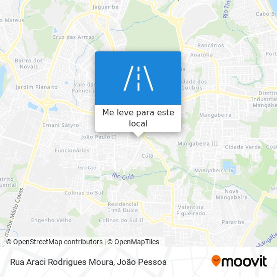 Rua Araci Rodrigues Moura mapa