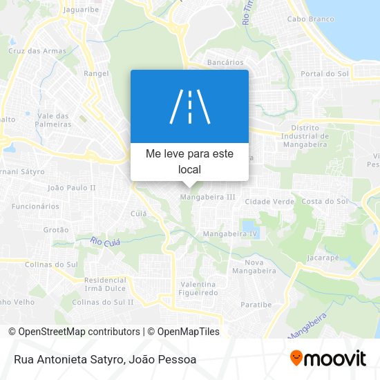 Rua Antonieta Satyro mapa