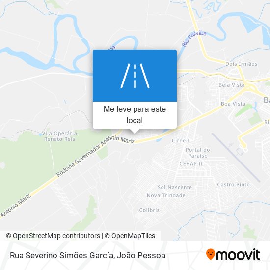 Rua Severino Simões García mapa