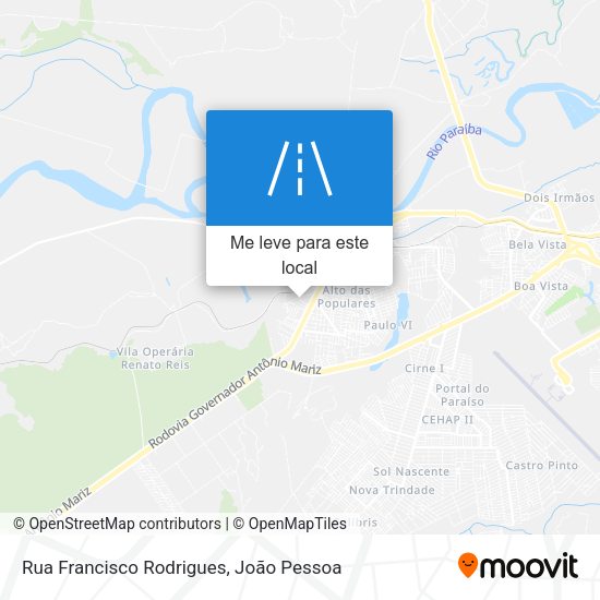 Rua Francisco Rodrigues mapa