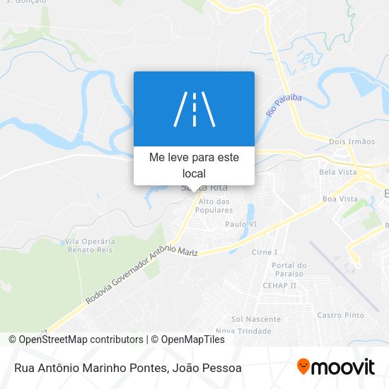 Rua Antônio Marinho Pontes mapa
