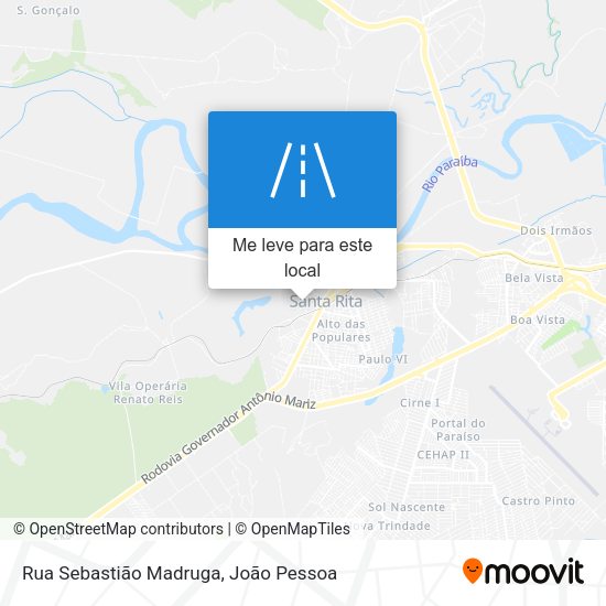 Rua Sebastião Madruga mapa