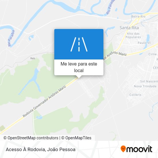 Acesso À Rodovia mapa