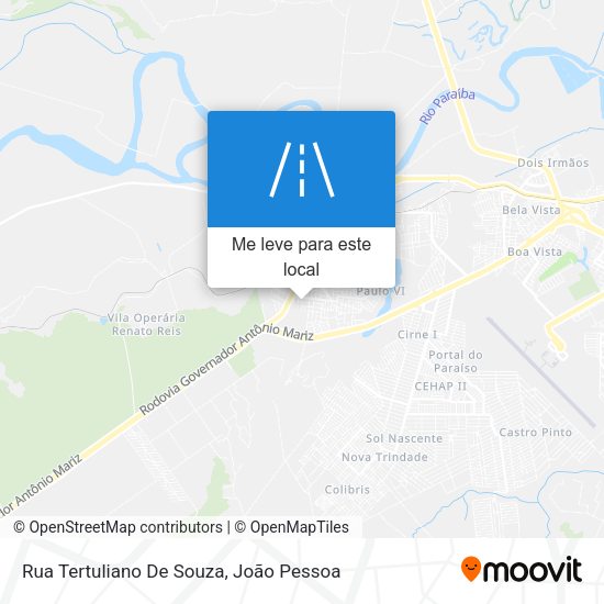 Rua Tertuliano De Souza mapa